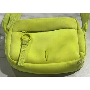 Thacker Cocoon Camera Highlighter Yellow Neoprene Crossbody Fun  Resort Wear